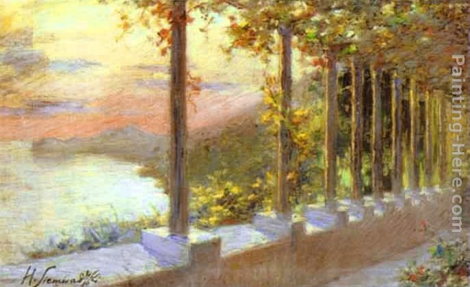 Henryk Hector Siemiradzki Italian Landscape